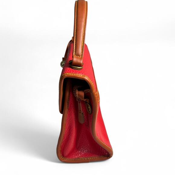 Red leather dooney bourke - Picture 3 of 8